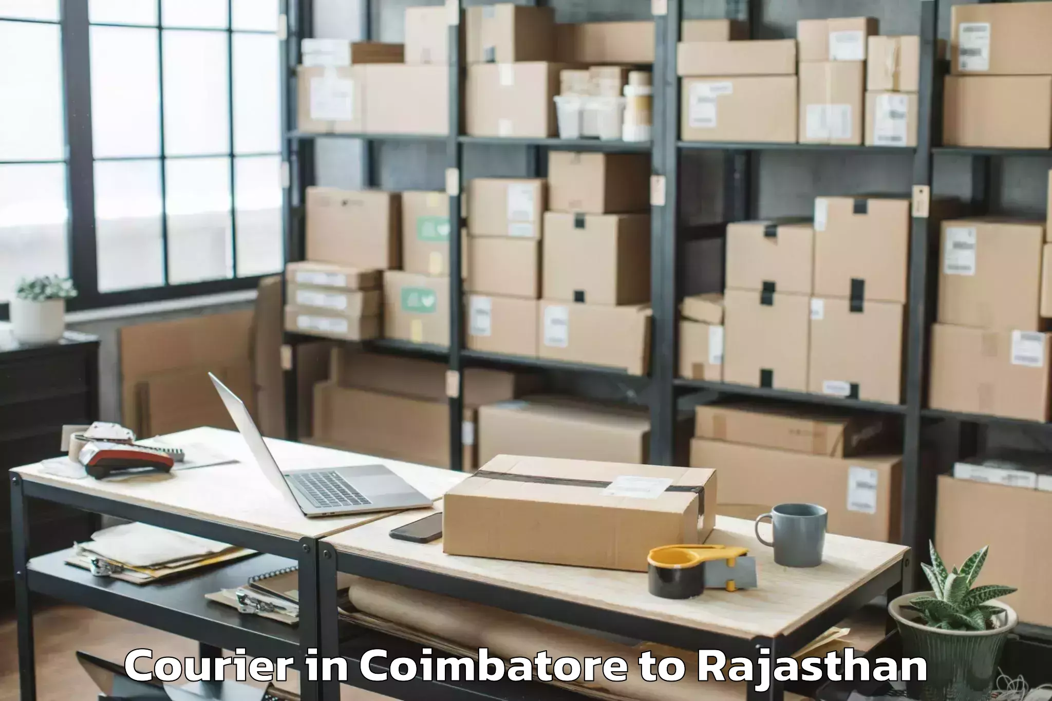 Efficient Coimbatore to Central University Of Rajastha Courier